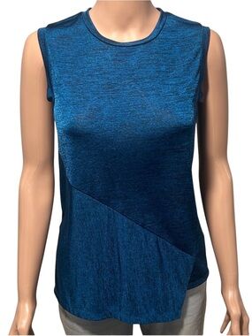 DKNYC Blue Sleeveless Muscle Tee